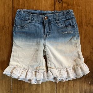 Naartjie girls ruffle shorts